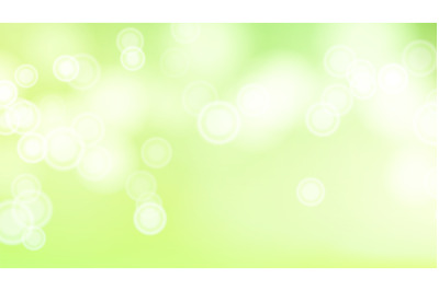 Green Bokeh Background Vector. Abstract Warm Blur And Bokeh Background.