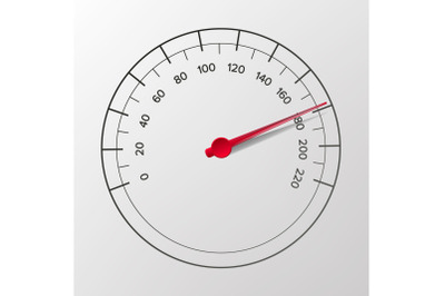 Speedometer Vector. Abstract Car Panel. Illustration