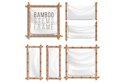 Bamboo Frame Set Vector