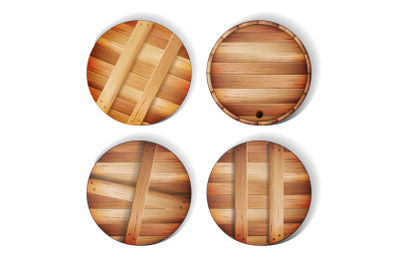 Barrel Wooden Sign Vector