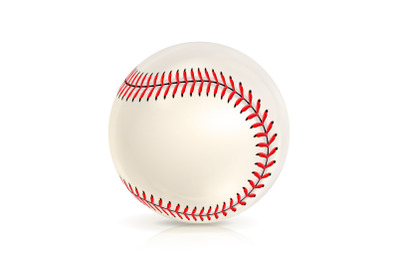 Baseball Leather Ball Isolated