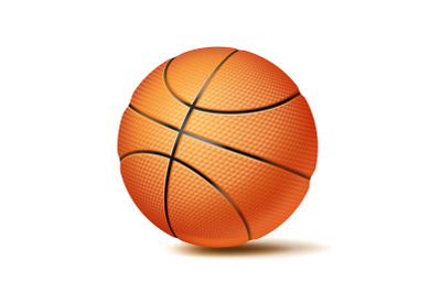 Basketball Ball Vector. Sport Game, Fitness Symbol. Illustration