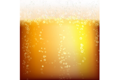 Beer Background Texture With Foam And Vubbles