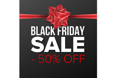 Black Friday Sale Banner Vector. Business Advertising Illustration. Template Design For Web, Flyer, Black Friday Card, Advertising.