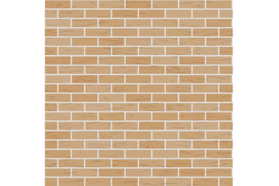 Vector Brick Wall Background. Classic Texture Seamless Pattern Illustration Of Brick Wall