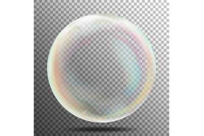 Transparent Soap Bubble Vector