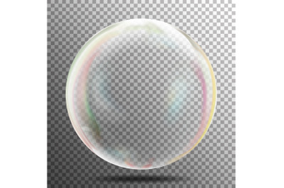 Transparent Soap Bubble Vector