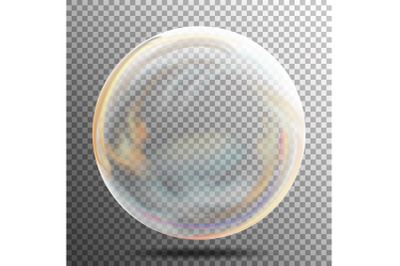 Transparent Soap Bubble Vector