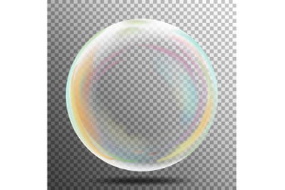 Transparent Soap Bubble Vector