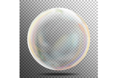 Transparent Soap Bubble Vector