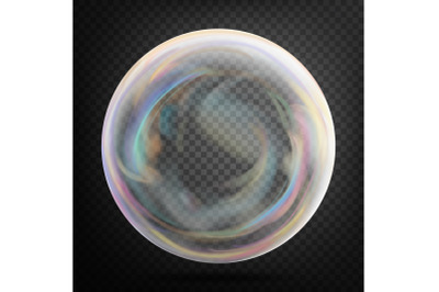 Transparent Soap Bubble Vector