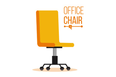 Office Chair Vector. Business Hiring And Recruiting. Empty Seat For Employee. Ergonomic Armchair For Executive Director. Furniture Icon Illustration