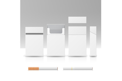 Blank Pack Package Box Of Cigarettes