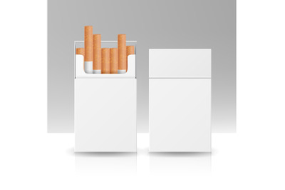 Blank Pack Package Box Of Cigarettes