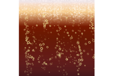 Cola Bubbles Vector Background