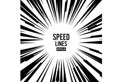 Comic Speed Lines Vector