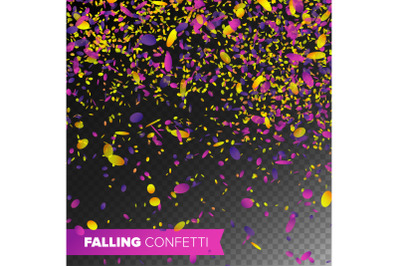 Confetti Falling Vector