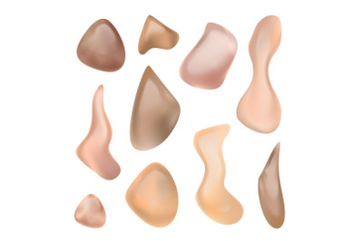 Liquid Foundation Vector. Skin Cream. Skin Care Product. Foundation Tints. Realistic Isolated Illustration