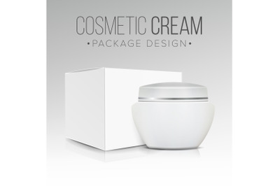 Cosmetic Packaging Design Vector. Paper Or Cardboard Box. Good For Cosmetics Products Design.