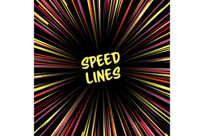 Fast speed warp vector effect.