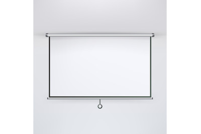 Meeting Projector Screen Vector.