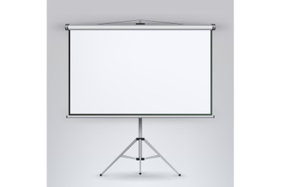 Meeting Projector Screen Vector.