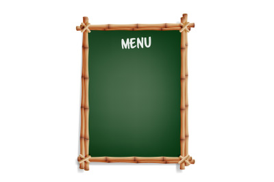 Menu Board. Cafe Or Restaurant Menu Board