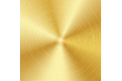 Gold Or Bronze Metal Abstract Technology Background. Polished, Brushed Texture. Vector illustration.