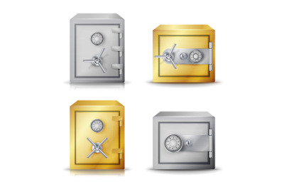 Metal Safe Realistic Vector