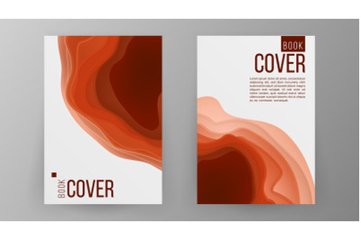 Modern Brochure Design Vector. Cover Book Minimal Portfolio Presentation. Paper Carve Abstract Cover. Ilustration