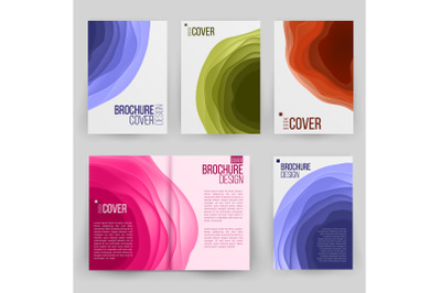 Magazine Annual Report Design Vector. Cover Presentation. Ilustration