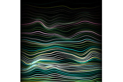 Moire Abstract Texture Vector. Modern Artistic Illustration Of Moire Painting Imitation. Good For Poster, Brochure, Cover, Banner Designs