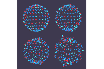 Molecular Structure Vector. Atom Abstract Object. Geometric Shape Design. Molecule Grid. Illustration