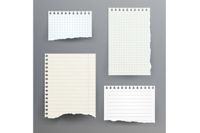 Notebook Papers With Torn Edge