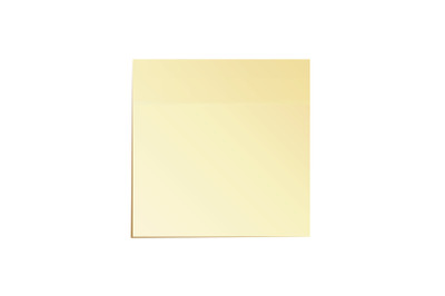 Paper Work Notes Isolated Vector. Sticky Note Illustration On White Background.