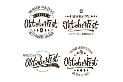 Oktoberfest Beer Festival Vector. Celebration Retro Typography Design. Print Template Good For Poster Or Flyer. Isolated On White Illustration