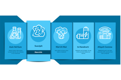 Pollution of Nature Vector Onboarding