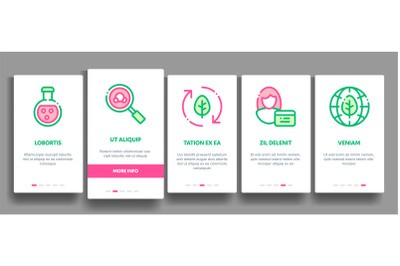 Organic Cosmetics Vector Onboarding