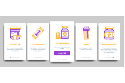 Sport Nutrition Cells Vector Onboarding