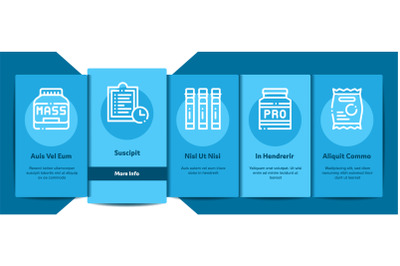 Sport Nutrition Cells Vector Onboarding