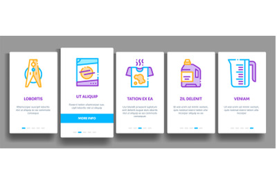 Laundry Service Vector Onboarding