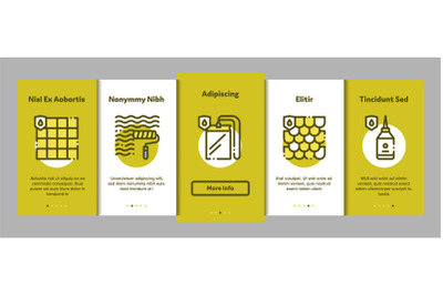 Waterproof Materials Vector Onboarding