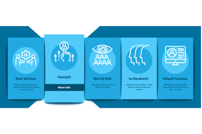 Hr Human Resources Onboarding Elements Icons Set Vector