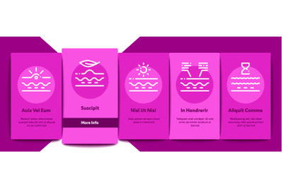 Skin Care Cosmetic Onboarding Elements Icons Set Vector