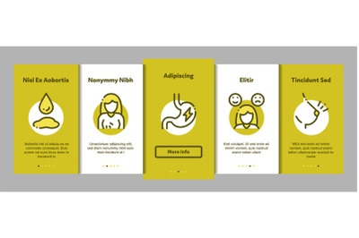 Symptomps Of Pregnancy Element Vector Onboarding