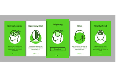 Headache Elements Vector Onboarding