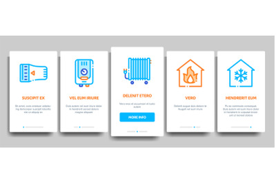 Heating And Cooling Vector Onboarding