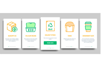 Packaging Elements Vector Onboarding