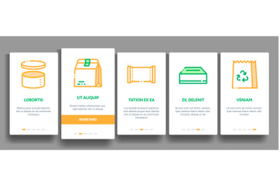 Packaging Elements Vector Onboarding