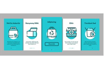 Packaging Elements Vector Onboarding